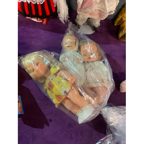 438 - A Collection of miscellaneous dolls including Pelham Puppet Marlborough Wilts