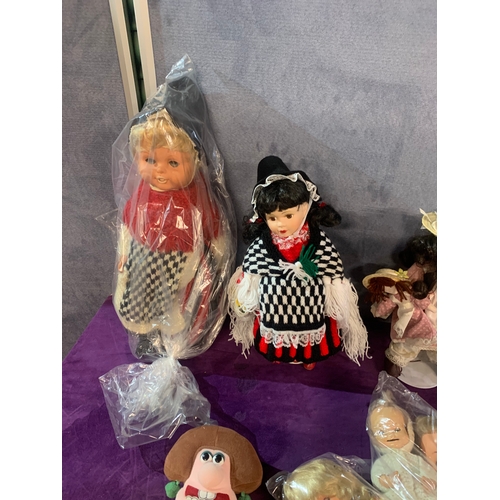438 - A Collection of miscellaneous dolls including Pelham Puppet Marlborough Wilts