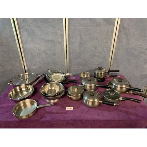 452 - A large selection of Kitchenware. some stainless steel