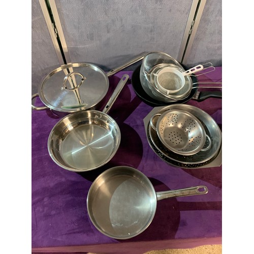 452 - A large selection of Kitchenware. some stainless steel