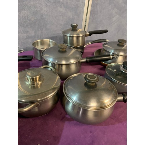 452 - A large selection of Kitchenware. some stainless steel