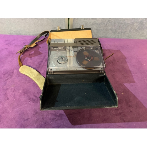 455 - Vintage Uher 4000 report monitor reel-to-reel tape recorder. German made half track recorder used by... 