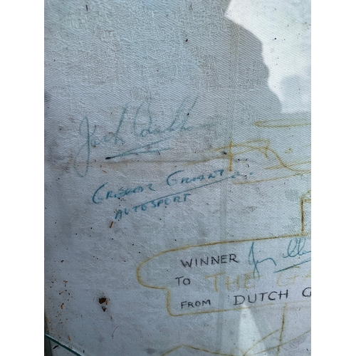 523 - Three Vintage Hand drawn sketches with Various messages and signatures.