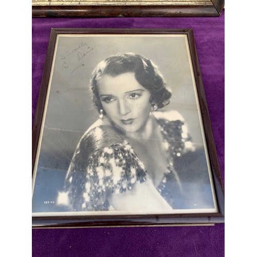 544 - A Collection of 7 framed prints including Religious themes and a signed Bebe Daniels photograph