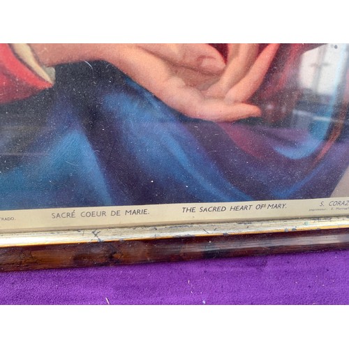 544 - A Collection of 7 framed prints including Religious themes and a signed Bebe Daniels photograph