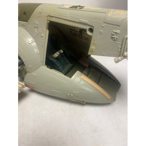 189 - Vintage Kenner Star Wars Vehicles including Millennium Falcon with Training Ball, Slave 1 and One Ma... 