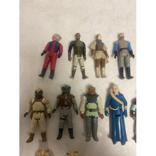 191 - Assortment of Vintage Kenner Star Wars Figures including, Chewbacca, Darth Vader, Leia in Boushh dis... 