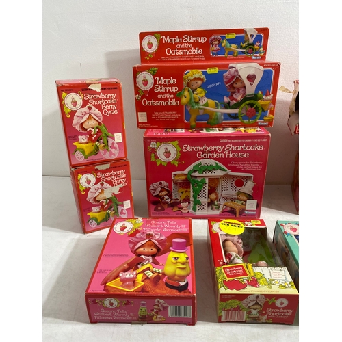 200 - A Collection of Strawberry Shortcake toys in original boxes by Kenner includes Strawberry Shortcake ... 