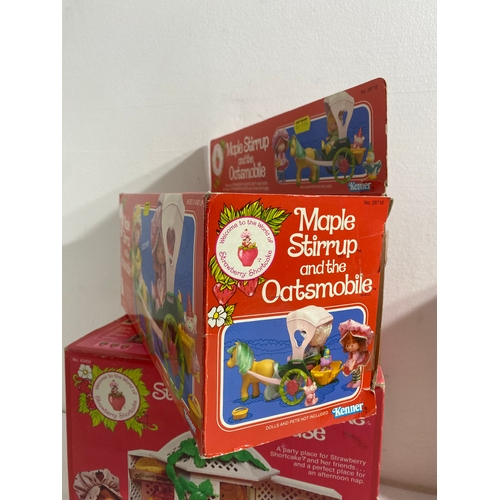 200 - A Collection of Strawberry Shortcake toys in original boxes by Kenner includes Strawberry Shortcake ... 