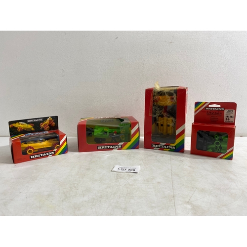 209 - Britains Stargard Flight Buggy 9114, Alien Space Cannon 9125, Stargard Space Cannon 9115 and Accesso... 