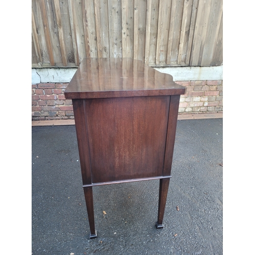 558 - Antique Serpentine Mahogany sideboard