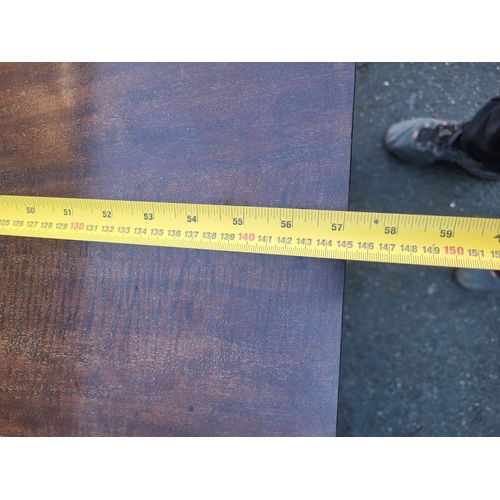 558 - Antique Serpentine Mahogany sideboard