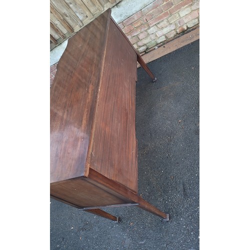 558 - Antique Serpentine Mahogany sideboard