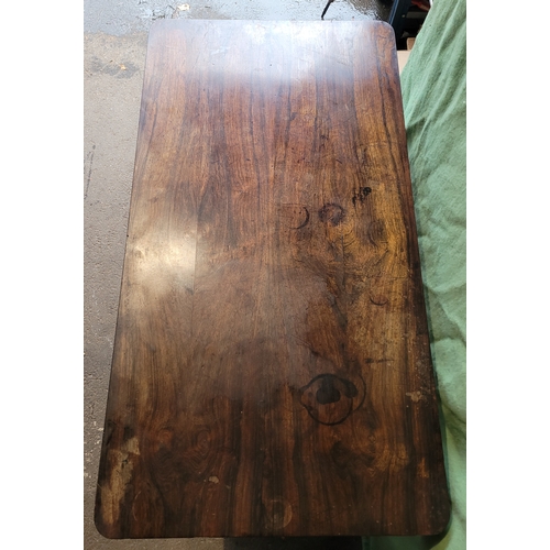 583 - Antique desk with beaded trimming