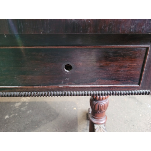 583 - Antique desk with beaded trimming