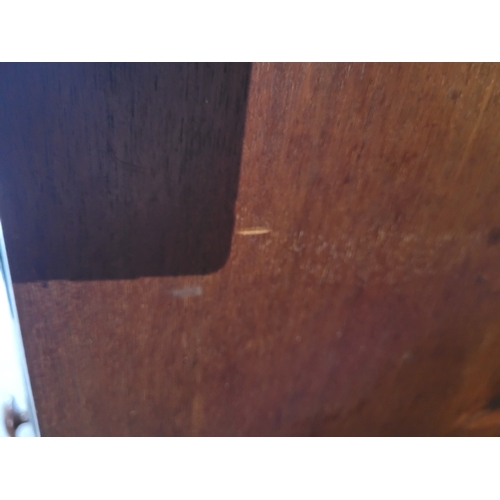 584 - 19th century Mahogany bow front chest of three drawers