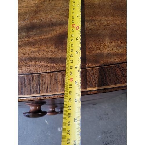 584 - 19th century Mahogany bow front chest of three drawers