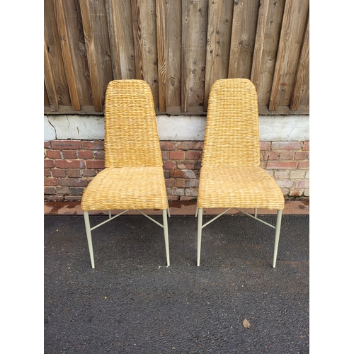 605 - Pair of Wicker chairs