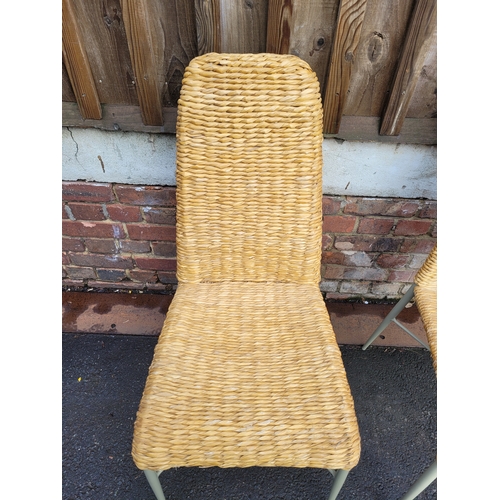 605 - Pair of Wicker chairs