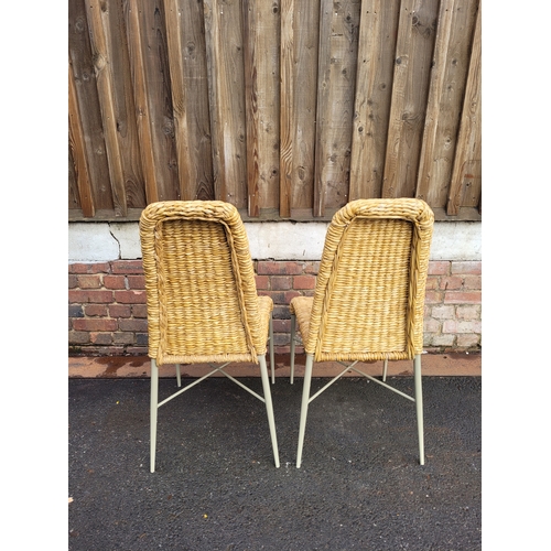 605 - Pair of Wicker chairs