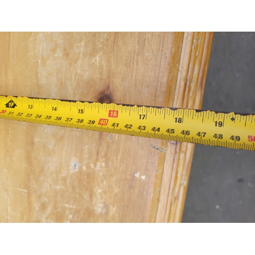 617 - Vintage pine chest of draw 2 over 2