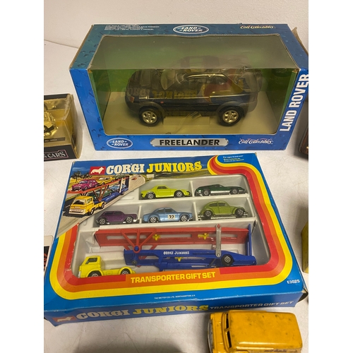 220 - A large collection of assorted vehicles including boxed corgi Juniors set, Corgi Classic Sports Cars... 
