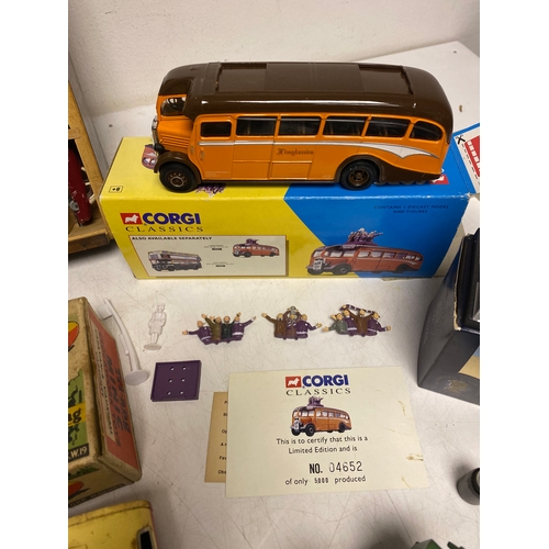 220 - A large collection of assorted vehicles including boxed corgi Juniors set, Corgi Classic Sports Cars... 