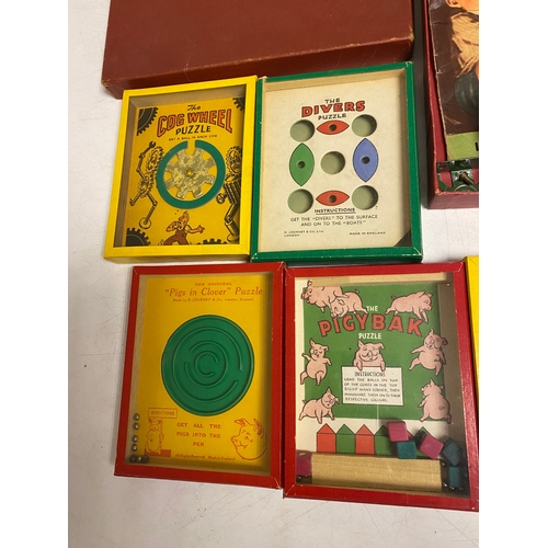 223 - Various Toys including, 2x Build it tubes, a Meccano set, Marbles, Mosiac Amusement puzzle game, Spi... 