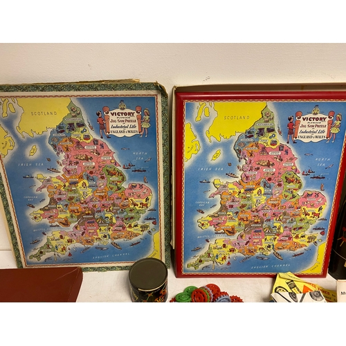 223 - Various Toys including, 2x Build it tubes, a Meccano set, Marbles, Mosiac Amusement puzzle game, Spi... 