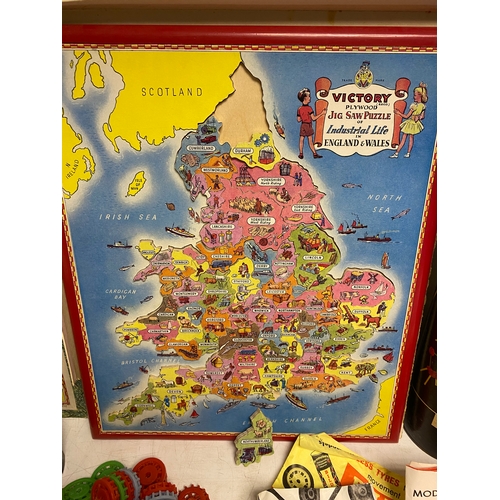 223 - Various Toys including, 2x Build it tubes, a Meccano set, Marbles, Mosiac Amusement puzzle game, Spi... 