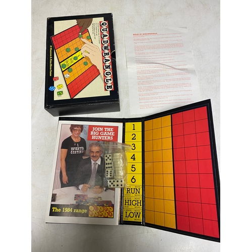 225 - A collection of Tabletop games including Go, Taxi, Pirate and Traveler, Quadwrangle, Halma, Draughts... 