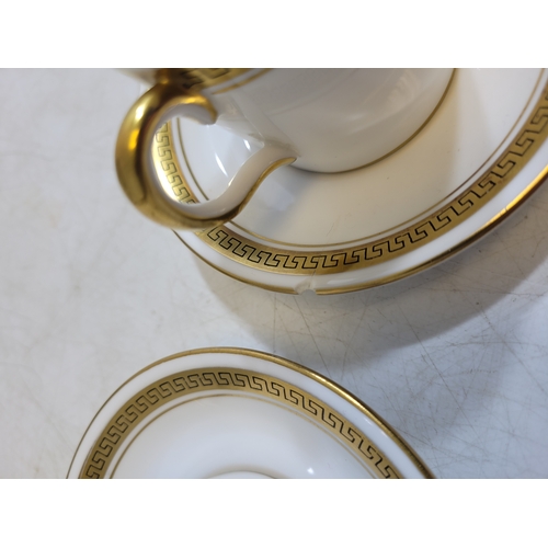 257 - Collection of China an pottery including antique serving plate Wedgewood signet gold serving plates ... 