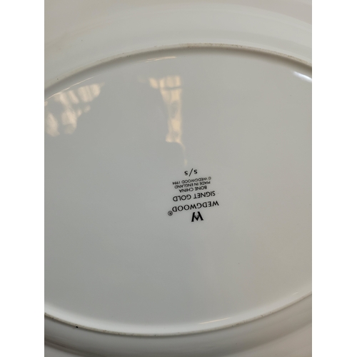 257 - Collection of China an pottery including antique serving plate Wedgewood signet gold serving plates ... 