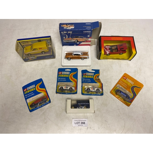 266 - A Selection of Corgi Diecast Vehicles in original packaging including - Corgi Juniors Cars, 72 Merce... 