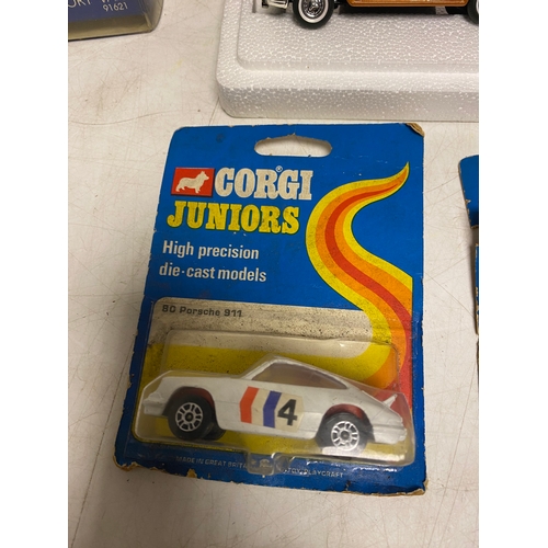 266 - A Selection of Corgi Diecast Vehicles in original packaging including - Corgi Juniors Cars, 72 Merce... 