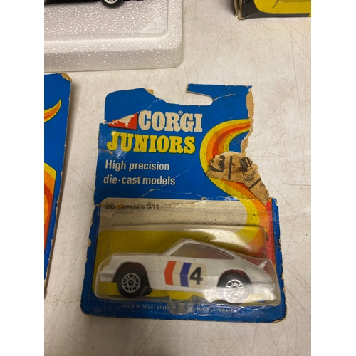266 - A Selection of Corgi Diecast Vehicles in original packaging including - Corgi Juniors Cars, 72 Merce... 