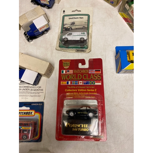 267 - An assortment of Diecast Matchbox vehicles in original packaging. Matchbox cars including 4x Limited... 