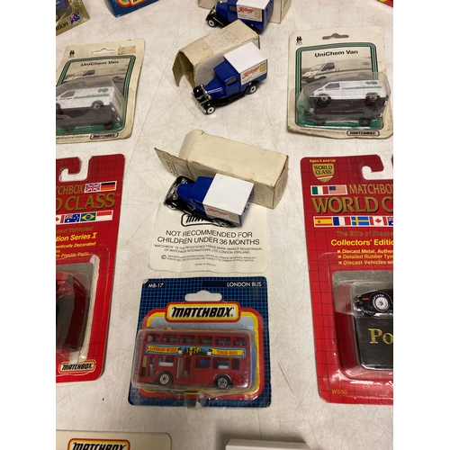 267 - An assortment of Diecast Matchbox vehicles in original packaging. Matchbox cars including 4x Limited... 