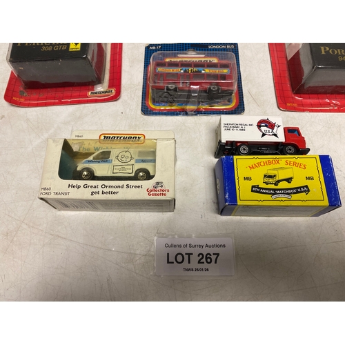 267 - An assortment of Diecast Matchbox vehicles in original packaging. Matchbox cars including 4x Limited... 