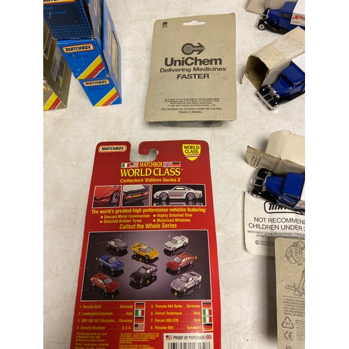 267 - An assortment of Diecast Matchbox vehicles in original packaging. Matchbox cars including 4x Limited... 