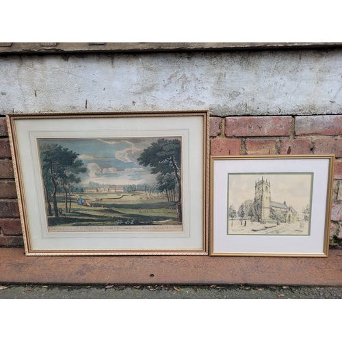 517 - St Peters church print and castle grounds print