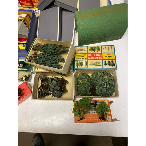 229 - Large collection of boxed Tri-ang Railways including RB Train Set, tracks, terrain, building and car... 