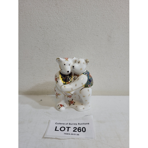 260 - Royal Crown derby 'Bear hug' Figure
