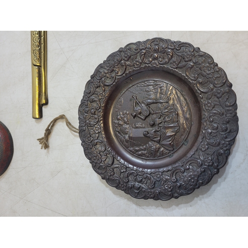 296 - Collection of brass and pewter ornaments