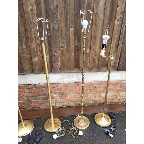 663 - Collection of floor standing lamps