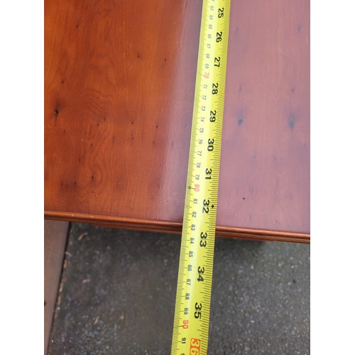 388 - Vintage Yew wood Georgian style coffee table