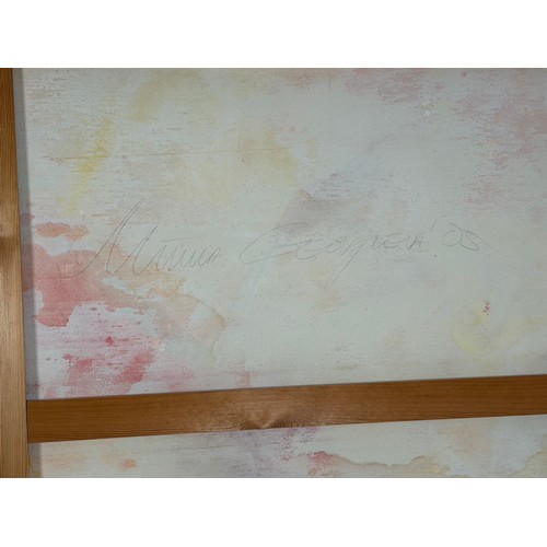 9 - Original Mixed Media on Canvas 'Untitled' by Minna Georgieva (Minna George) Canvas 72