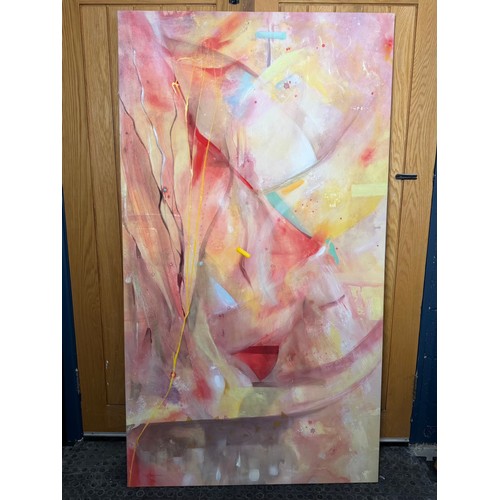 9 - Original Mixed Media on Canvas 'Untitled' by Minna Georgieva (Minna George) Canvas 72