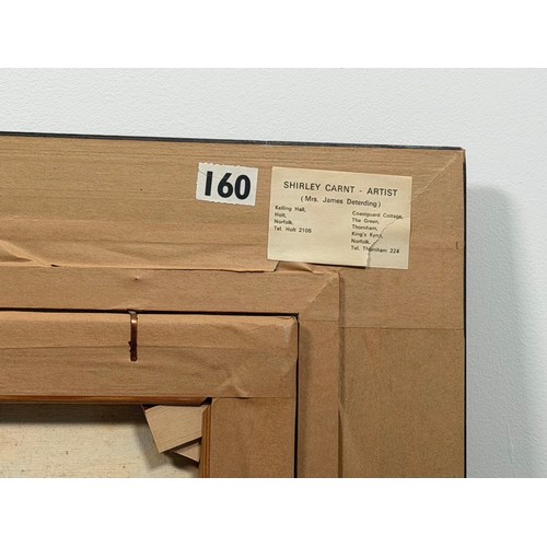 17 - Original Shirley Carnt 'Winters Day Kelling' Oil on Canvas signed bottom left c1985 (Framed 31