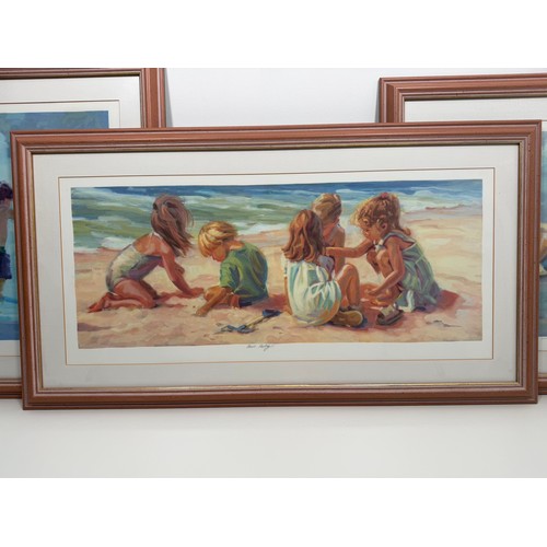 18 - Three limited edition screenprints by Lucelle Raad includes Beach Party (Framed 37.5